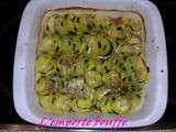 Gratin courgettes, tomates et cancoillotte