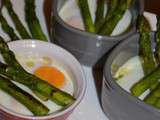 Oeuf cocotte aux asperges