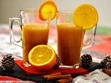 Jus d’orange chaud aux épices de Noël