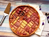 Tarte graphique à la rhubarbe