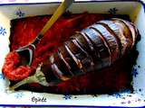 Aubergine Hasselback