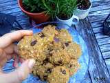 Biscuits à l'avoine, à la mélasse et au chocolat