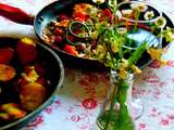 Escalopes à la poêle avec sauce aux petits fruits et frauxmage