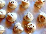 Fantômes et monstres d'Halloween en meringues végétales