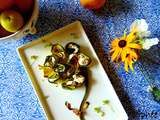 Fleur de rouleaux de courgettes à la ricotta