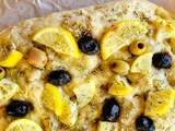 Focaccia aux olives et citron confit