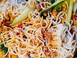 Nouilles aux protéines de soya et bok choi