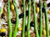 Pizza aux asperges