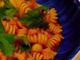 Rotini, sauce tomate chou-fleur et miso