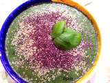 Smoothie vert garni