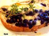 Tartines aux bleuets