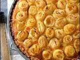 Tarte aux pommes pot aux roses, crème d'amandes