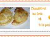 Chaussons au Brie et � la poire