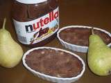 Crèmes au Nutella et à la poire