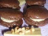 Macarons surprise chocolat et banane