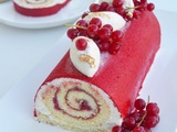 Bûche Roulé Vanille Framboises