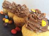 Cupcake Nuttela-m&m's