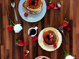 Pancake ultra moelleux, Sauce Chocolat & Fruits Rouge Frais