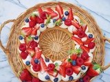 Tarte aux fruits rouges ( fraises, framboises et myrtilles