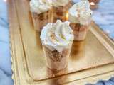 Verrine Mousse Chocolat, Pralin et vanille