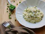 Risotto au poulet et petits pois