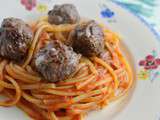 Boulettes de boeuf à la mozzarella & liguine ('cause i'm the Lady and you're the tramp)