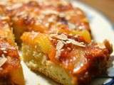 Gâteau renversé façon tatin aux nectarines