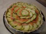 Tarte aux courgettes - saumon