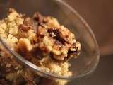 Crumble à la pomme, à la poire et au chocolat