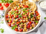 Comment je réussis ma salade de tomates aux pois chiches bien parfumée
