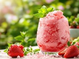 Granité mojito fraise-menthe : la boisson coup de frais à faire d’urgence