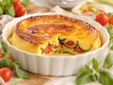 J’ai concocté en 5 minutes un flan courgettes-tomates cerises-comté pour mes soirées paresse