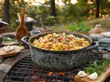One-Pot Pasta thon-ail : plat minute gain de temps idéal pour vos soirées camping