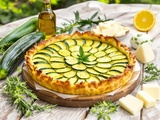 Tarte aux courgettes que je fais chaque été et qui remplace la pizza
