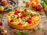 Tarte sucrée aux fruits de saison que je fais tout le temps