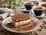 Tiramisu au chocolat noir et café fort, plus dense et parfait par temps frais