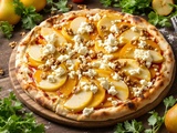 « Twist surprenant » : ma pizza blanche aux poires, gorgonzola et miel