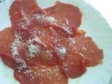 Carpaccio de boeuf humm