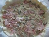 Quiche champignon, lardon, jambon