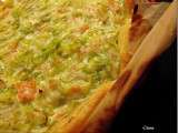 Tarte Saumon–poireau