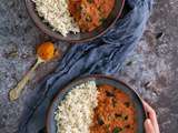 Curry de boeuf facile et son riz parfumé