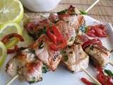 Brochettes de viande pimentée (pour tous et pour intolérants)