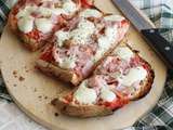 Ciabatta de pain-pizza sans gluten