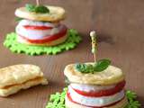 Cloud bread à la caprese sans gluten