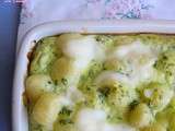 Gratin de gnocchis à la crème de persil (pour tous et pour intolérants)