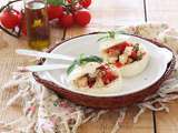 Mozzarella farcie sans gluten et sans cuisson