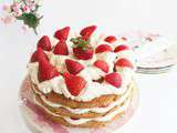 Naked cake aux fraises