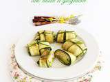 Paupiettes de courgettes avec millet et gingembre