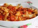 Penne all'arrabiata (pennes enragées)