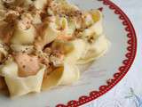 Tortelloni avec robiola et speck aux 4 fromages